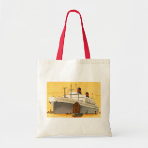 Tote Bag Bateau de croisière vintage vers l'Orient avec jon