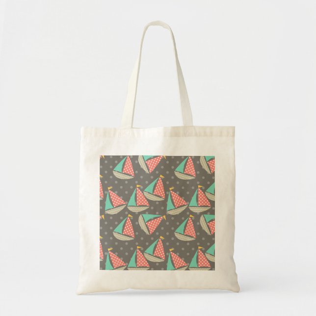 Tote Bag Bateaux à gros (Devant)