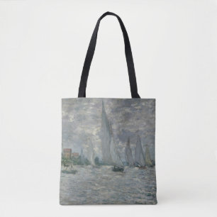 Tote Bag Bateaux de Claude Monet  , ou régate à Argenteuil