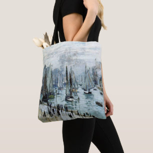 Tote Bag Bateaux de pêche Claude Monet quittant le port