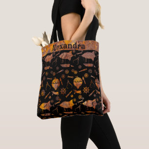 Tote Bag Bateaux de Steampunk super colorés