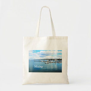 Tote Bag Bateaux et jetées sur la côte du Maine