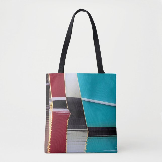 Tote Bag Bateaux et réflexions - fourre-tout (Devant)