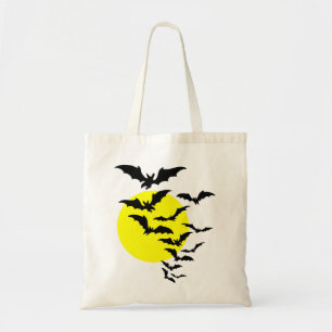Tote Bag Bateaux volants au-dessus d'une Pleine lune