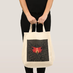 Tote Bag Bateleur Eagle African Bird Portrait Papier Collag
