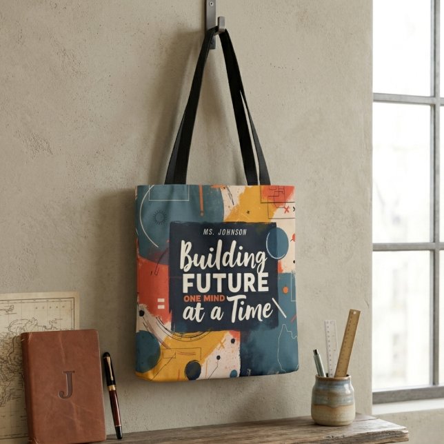 Tote Bag Bâtiment Abstrait géométrique Futur Cadeau de l'en (Créateur téléchargé)