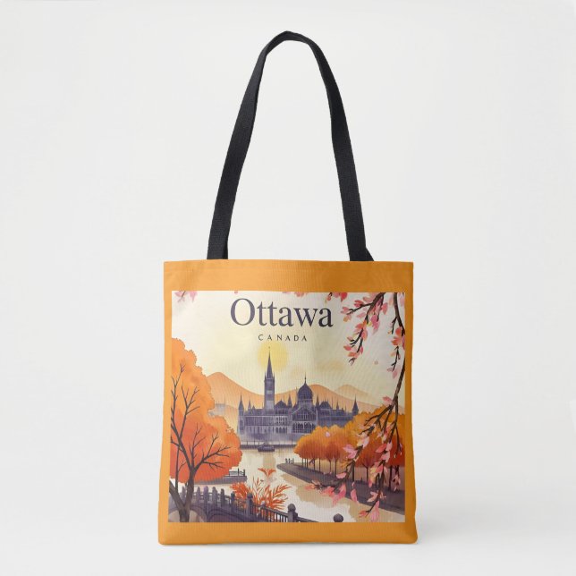 Tote Bag Bâtiment du Parlement d'Ottawa Canada, vue sur la  (Devant)