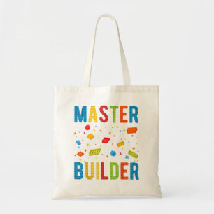 Tote Bag Bâtiment Master Builder pour enfants Blocs Constru