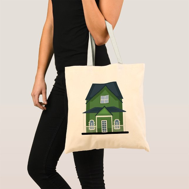 Tote Bag Bâtiment résidentiel Green House (Créateur téléchargé)
