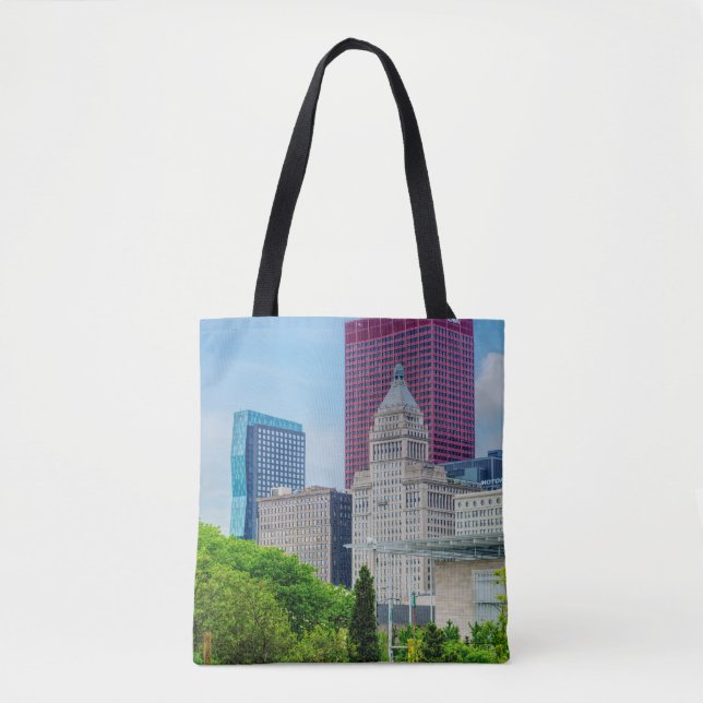 Tote Bag Bâtiments À Chicago (Devant)