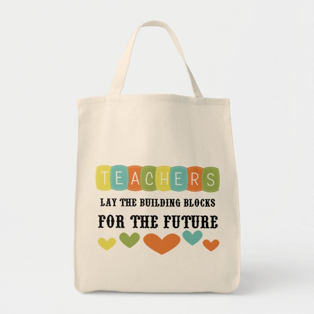 Tote Bag Bâtir Des Blocs Pour L'Avenir (Devant)
