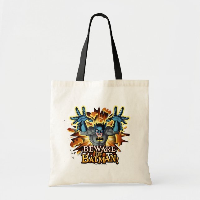 Tote Bag Batman | Attention à Batman (Devant)