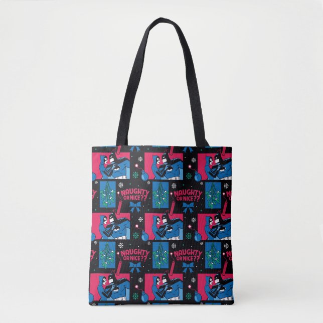 Tote Bag Batman | Catwoman Naughty Ou Nice Motif (Devant)