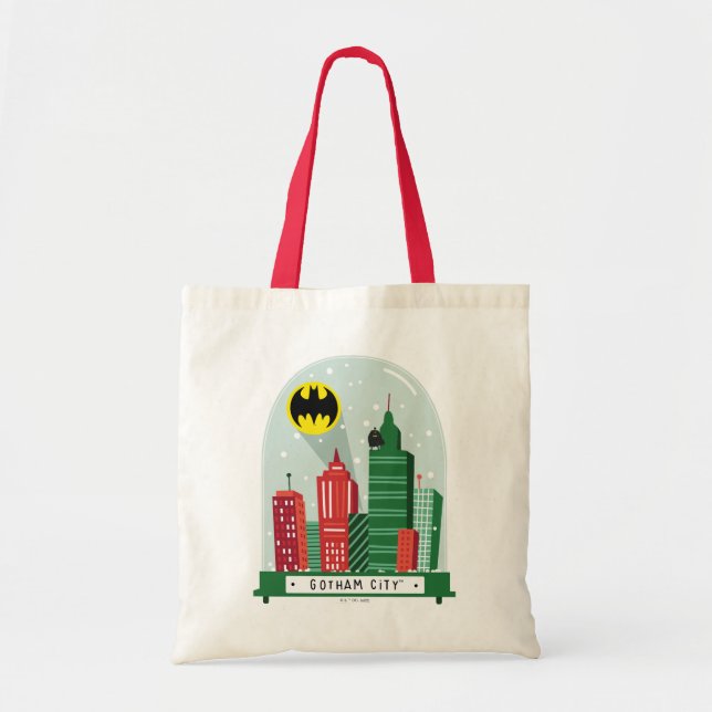 Tote Bag Batman Gotham City™ - Graphique du Globe des neige (Devant)