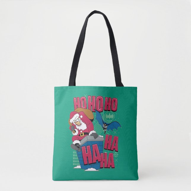 Tote Bag Batman | Joker Santa Claus Escalade de Chimney (Devant)