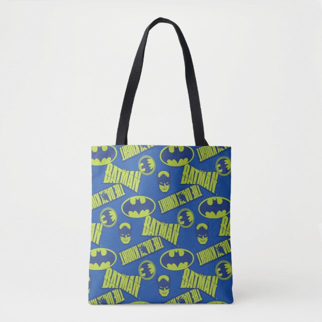 Tote Bag Batman - Le Motif du Chevalier foncé (Devant)
