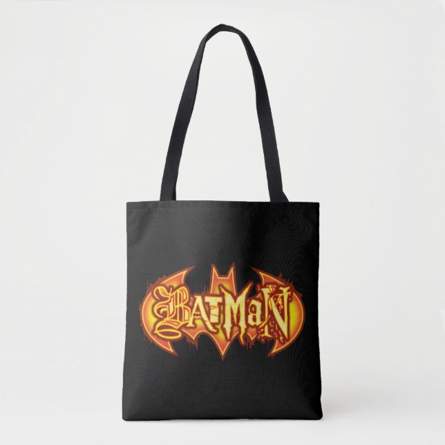 Tote Bag Batman | Logo saisonnier orange (Devant)