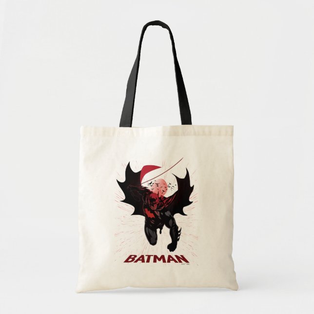 Tote Bag Batman Saut Cramoisi (Devant)