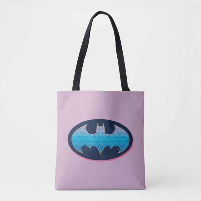 Tote Bag Batman | Symbole rose et bleu (Devant)