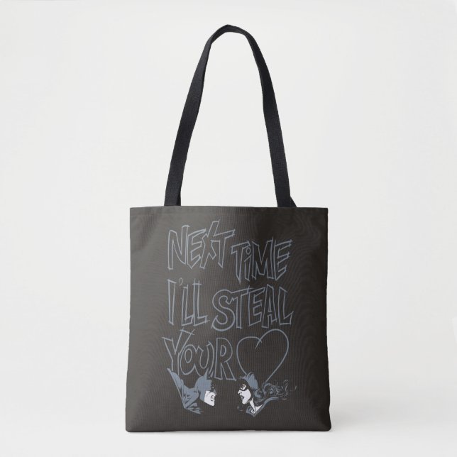Tote Bag Batman Valentine |Catwoman - Je volerai votre coeu (Devant)
