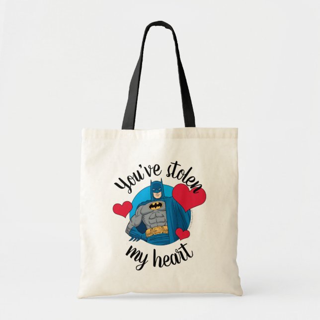 Tote Bag Batman Valentine | Vous avez volé mon coeur (Devant)
