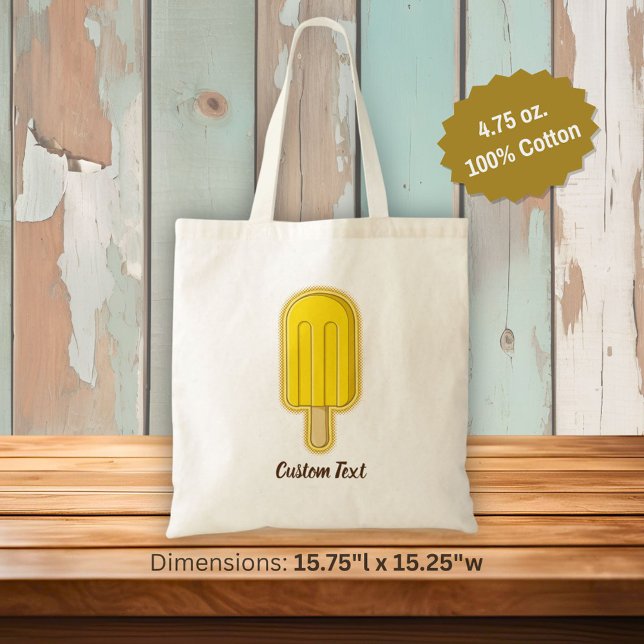 Tote Bag Bâton à crème glacée citron (Créateur téléchargé)