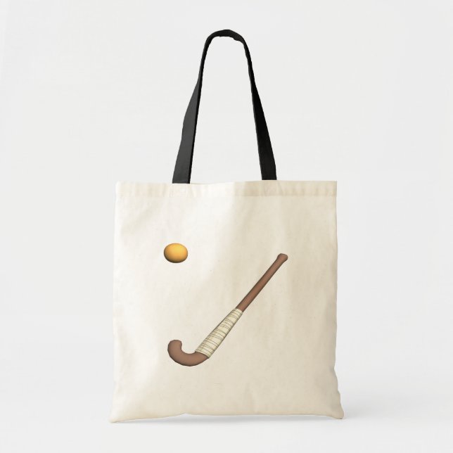 Tote Bag Bâton de hockey et boule de champ (Devant)