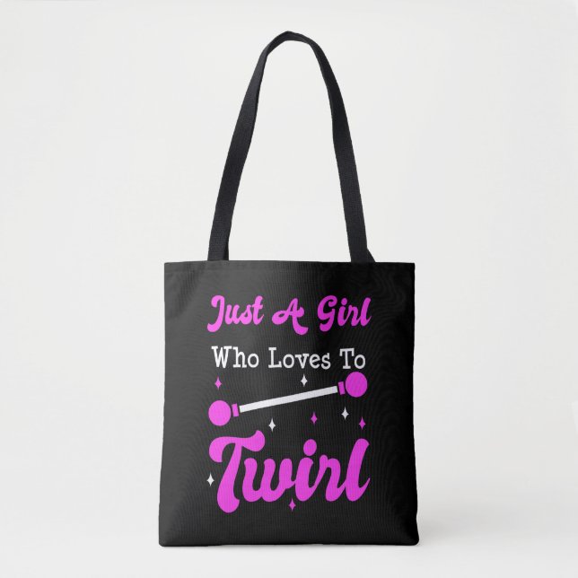 Tote Bag Baton Twirler Twirling Majorette drôle cadeau  (Devant)
