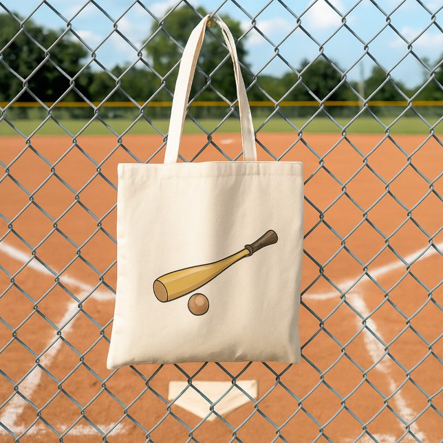 Tote Bag Batte de baseball en bois (Créateur téléchargé)