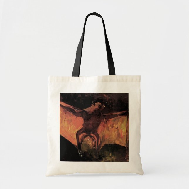 Tote Bag Batterie de renard volante par Vincent van Gogh (Devant)