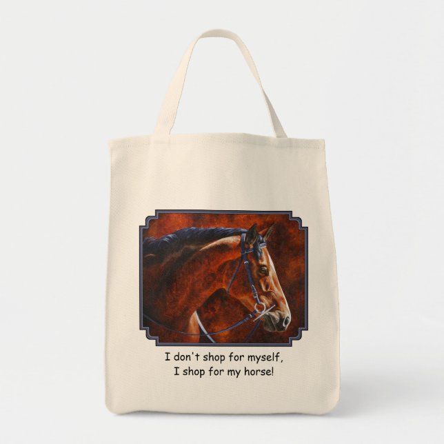 Tote Bag Bay Horse Hanoverian Warmblood (Devant)