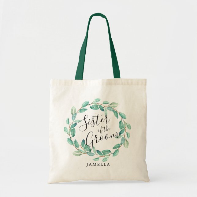 Tote Bag Bayou Botanical Greenery | Soeur de la chambre (Devant)