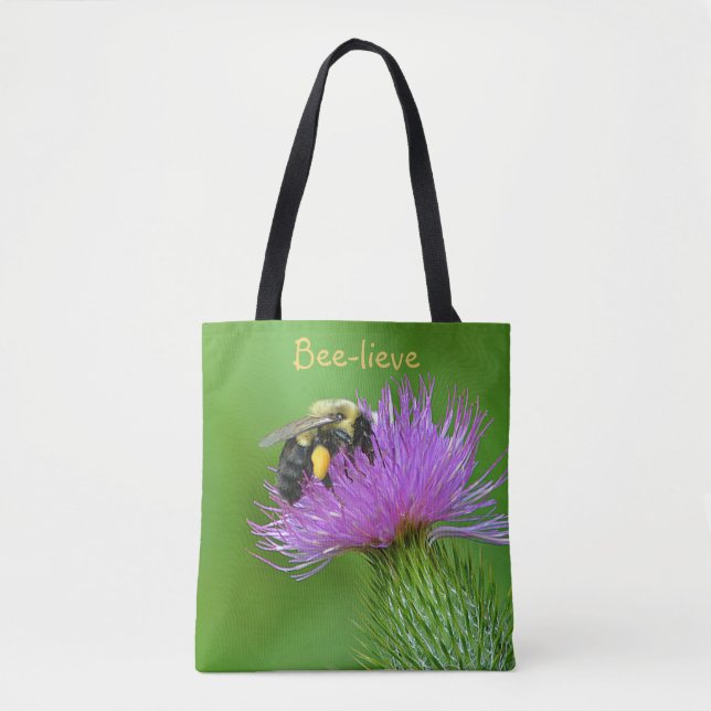 Tote Bag Be-lieve Bumblebee (Devant)