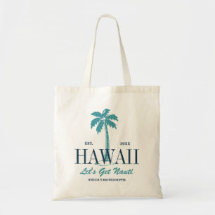 Tote Bag Beach Bachelorette Party Vintage Palm Tree Logo