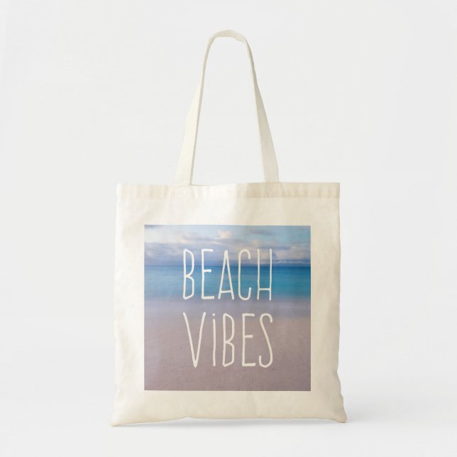 Tote Bag Beach Vibes Beautiful Ocean and Sand Paradise (Devant)