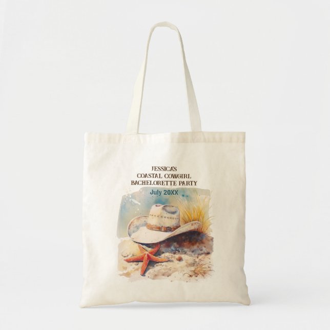 Tote Bag Beach Week-end Coastal Cowgirl Bachelorette Party (Devant)