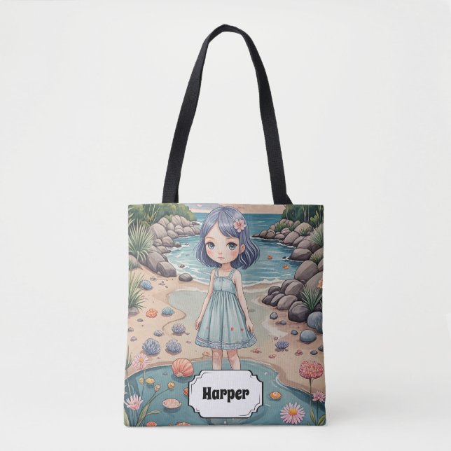 Tote Bag Beachcomber's Bliss Personnalisé (Devant)