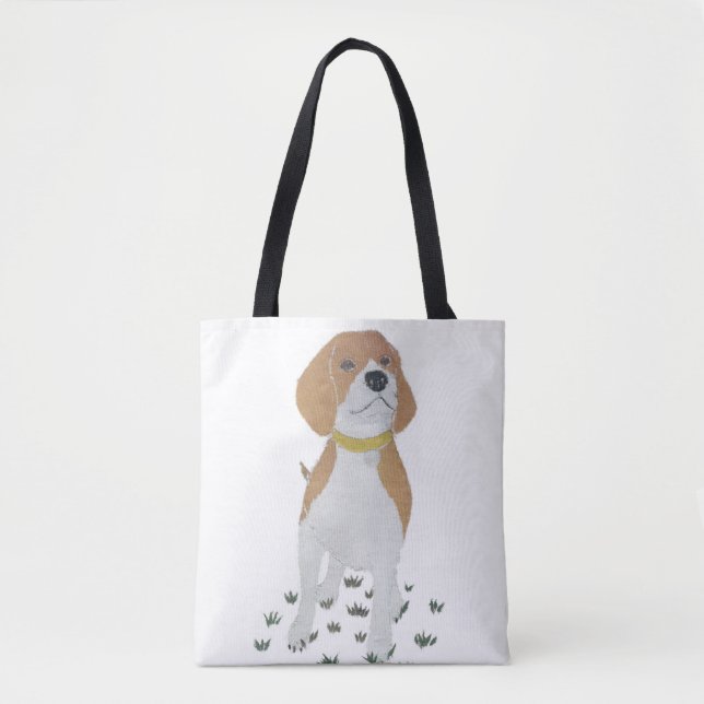 Tote Bag Beagle, chien, moderne (Devant)