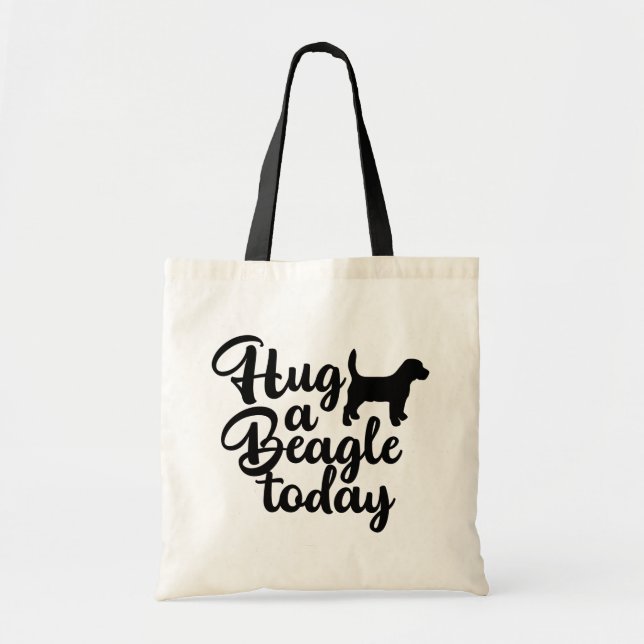 Tote Bag Beagle Maman Puppy Lover Dog Dessin-Cartoon Beagle (Devant)