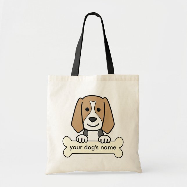 Tote Bag Beagle personnalisé (Devant)