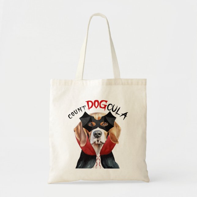 Tote Bag Beagle Vampire Chien Trick ou traiter Halloween (Devant)
