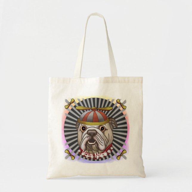 Tote Bag Beanie Bulldog (Devant)
