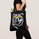 Tote Bag Bear Gay LGBTQ Rainbow Lunettes de soleil Pride Dr<br><div class="desc">Bear Gay LGBTQ Rainbow Lunettes de soleil Pride Drapeau</div>