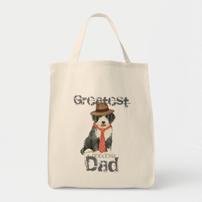 Tote Bag Bearded Collie Dad (Devant)