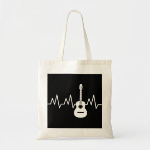 Tote Bag Beat cardiaque de guitare acoustique