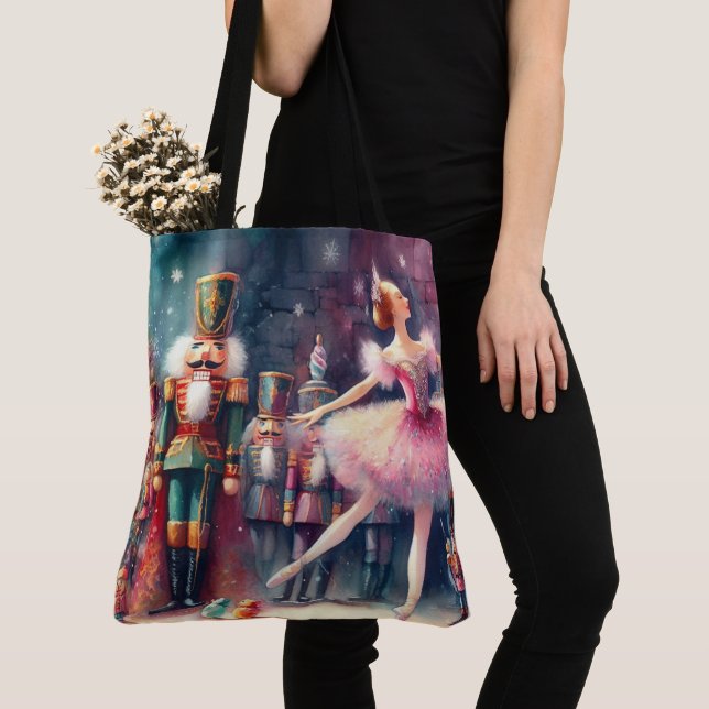 Tote Bag Beau Aquarelle Nutcracker (De près)