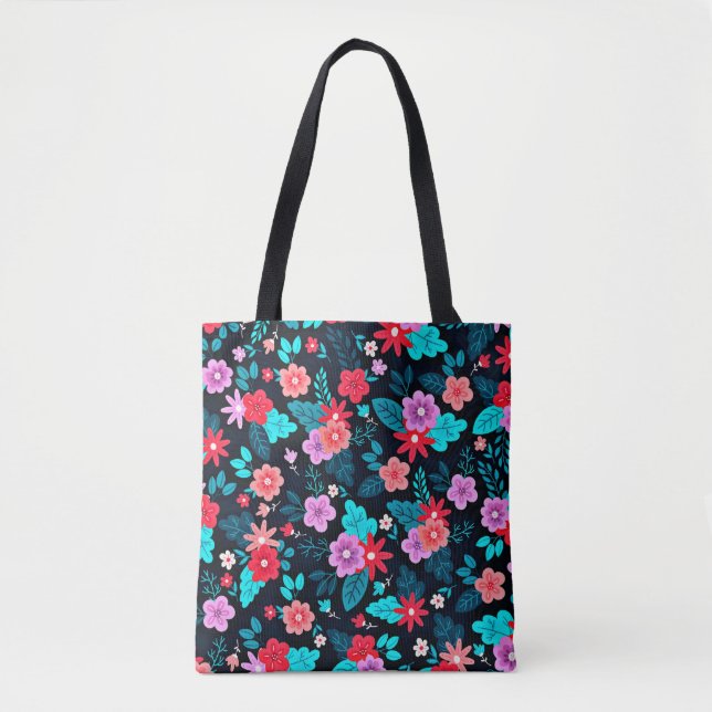 Tote Bag Beau Arrière - plan Floral Ditsy-56676 (Devant)