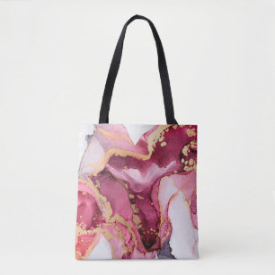 Tote Bag Beau arrière - plan oriental. Art fluide, alcool 