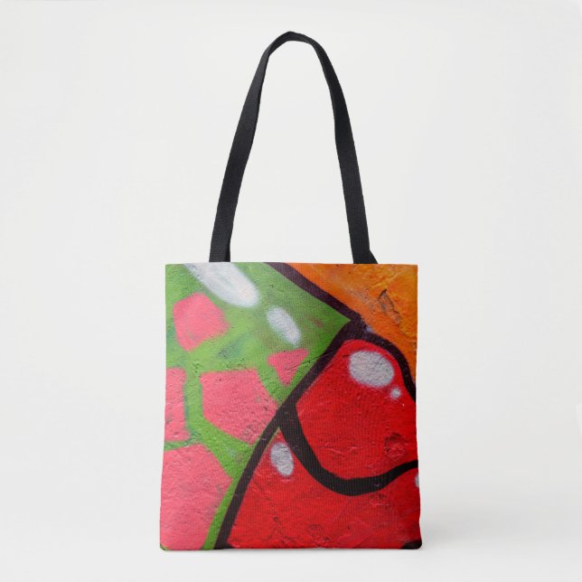 Tote Bag Beau art de rue de graffiti. Couleur Abstraite c (Devant)