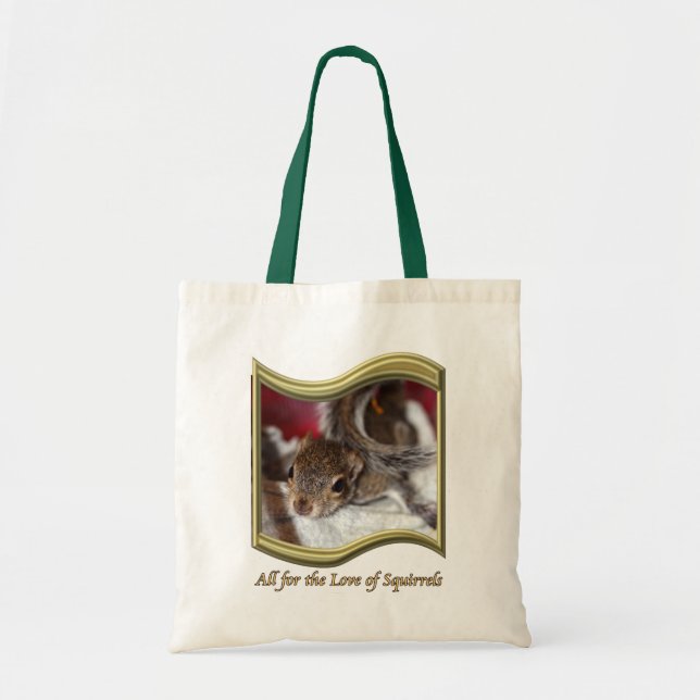 Tote Bag Beau budget Fourre-tout d'écureuil de bébé de (Devant)